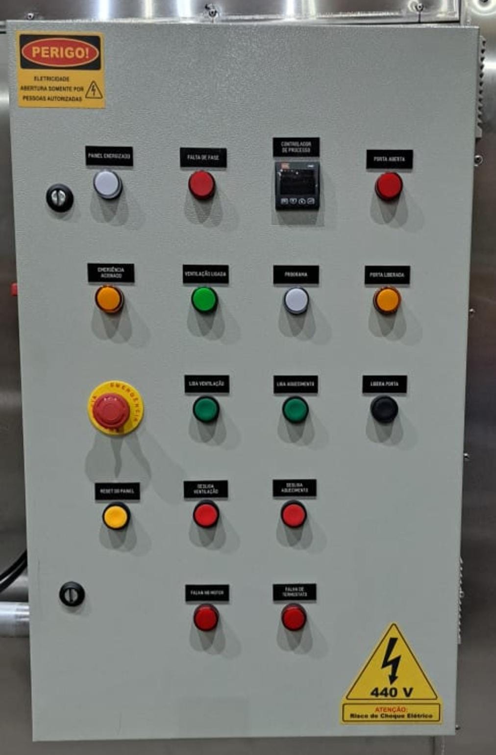 Painel elétrico industrial de comando